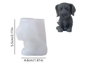 Molde silicona cachorro sentado chico 